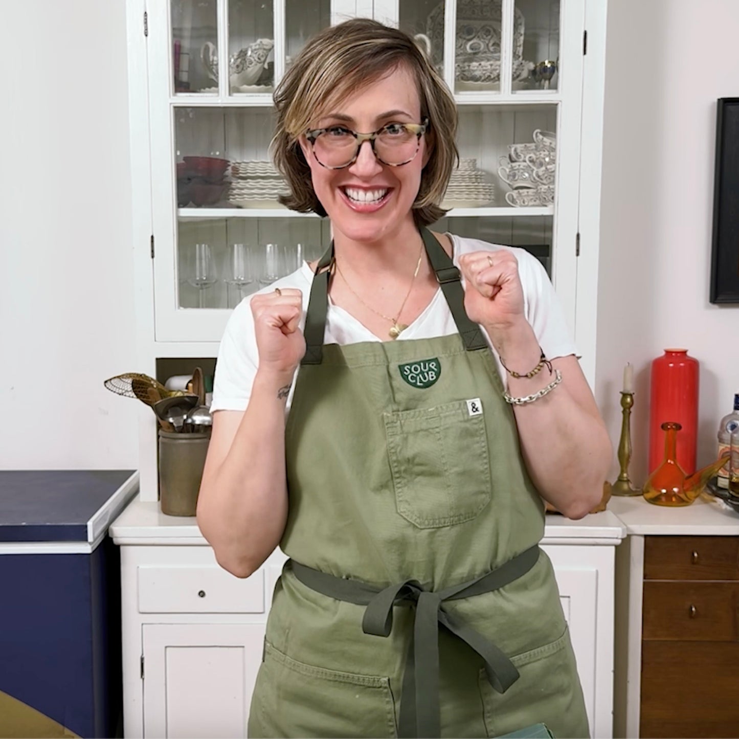 SOUP CLUB Apron - Original / Green