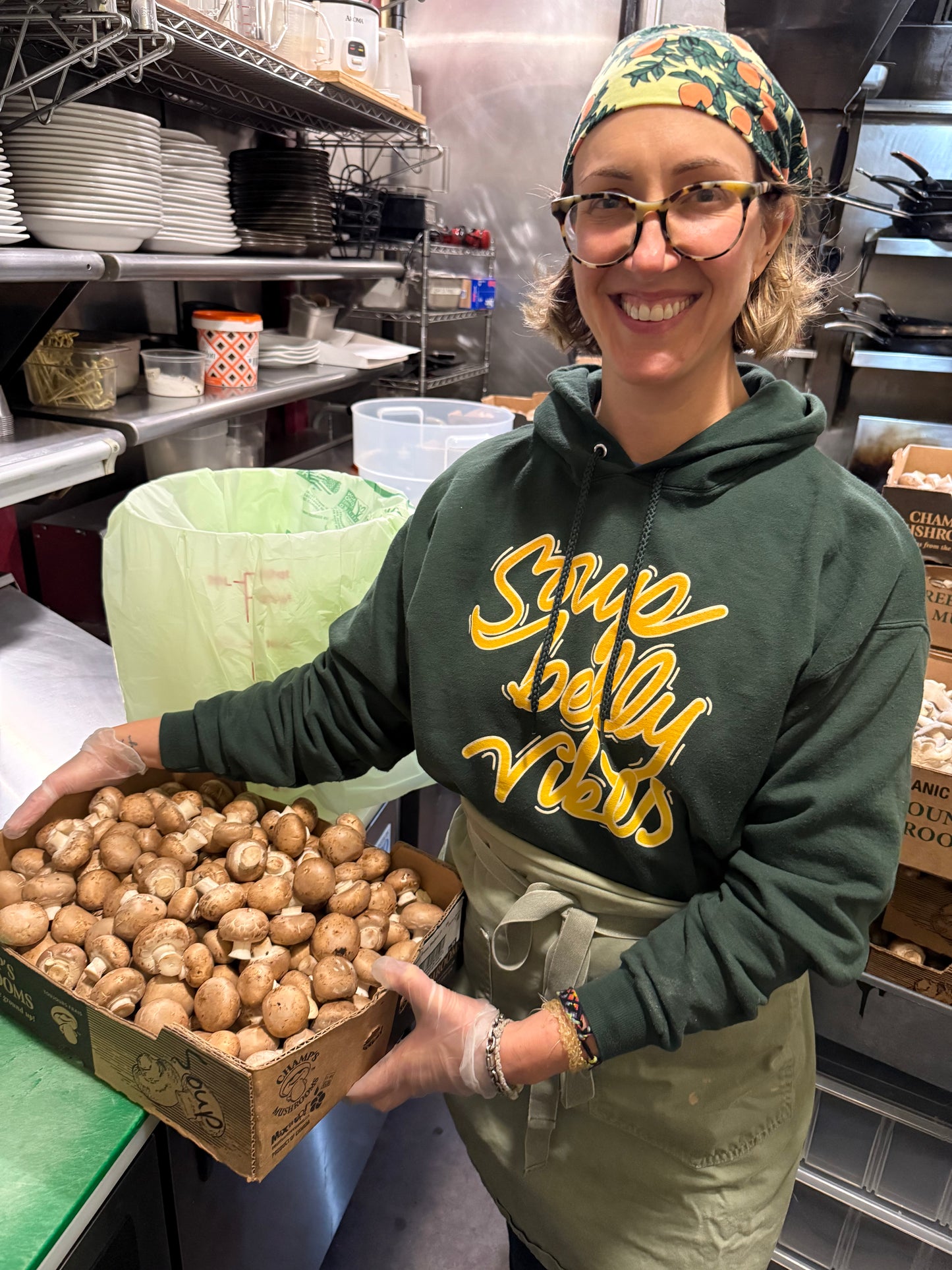 SOUP BELLY VIBES Hoodie Sweatshirt